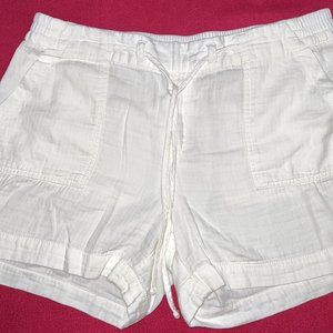 Old Navy Off White Women's Linen Shorts